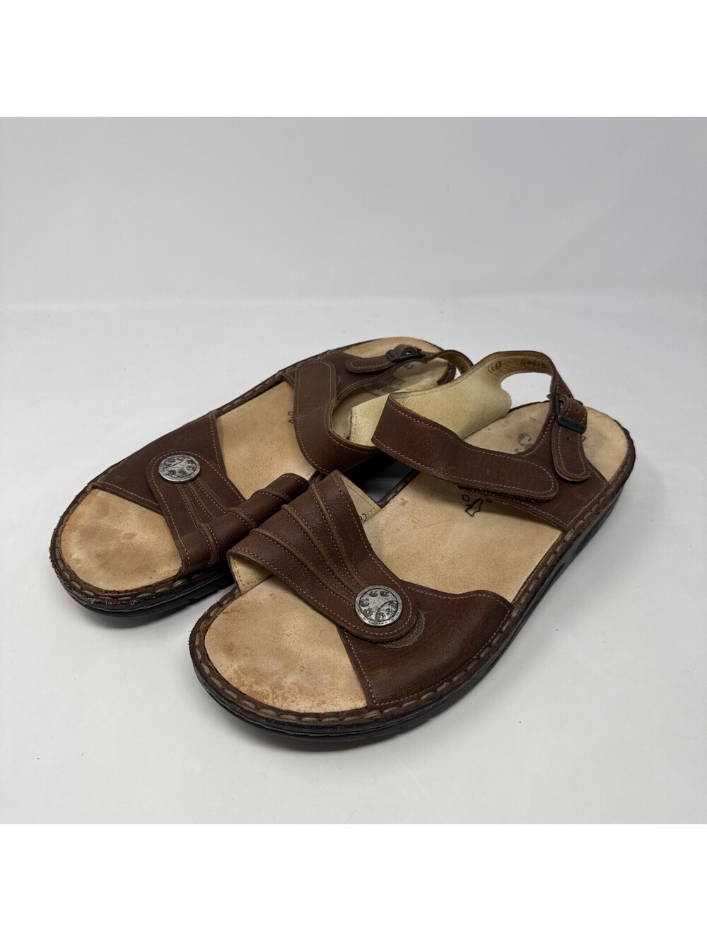 Finn Comfort Men’s Sz 40EUR 10.5 US Leather Slingback Sandals